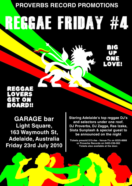 Reggae Friday #4 (Adelaide)