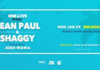 One Love Presents – Sean Paul & Shaggy (Melbourne)