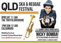 Nicky Bomba! QLD Ska & Reggae Festival-Sun 12 Jan (1-6pm)