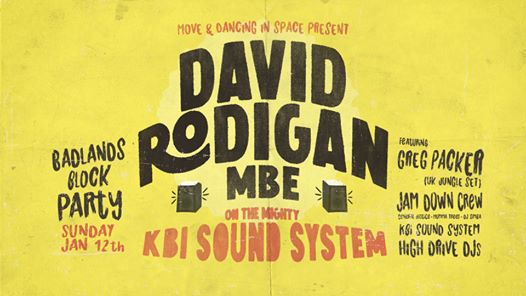 David Rodigan MBE on the KBI sound system
