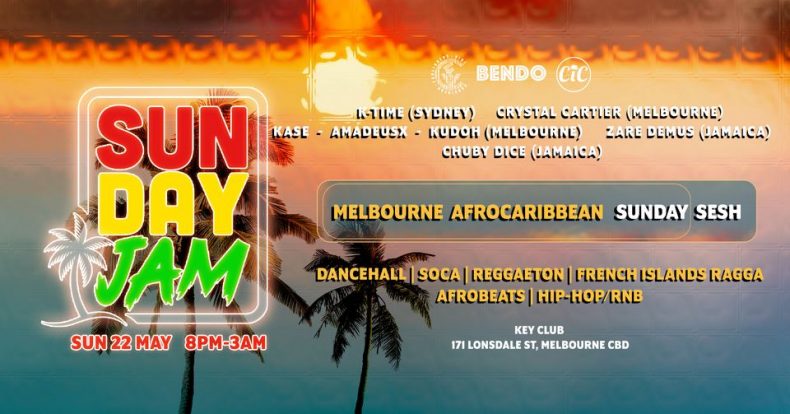 MELBOURNE SUNDAY JAM at  KEY CLUB |AFROCARIBBEAN SUNDAY SESH ( the launch )