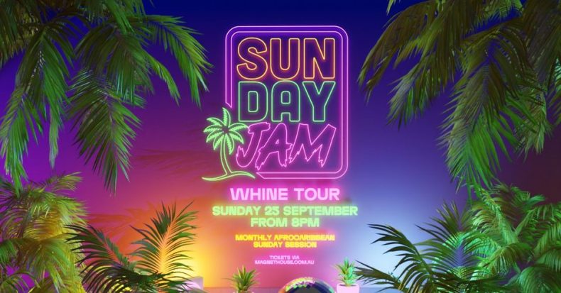SUNDAY JAM LONG WEEKEND " whine tour " magnet house + amplifier