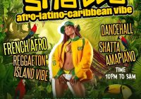 Shatta at jack rabbit slim ( Afro – Latino- Caribbean – french)