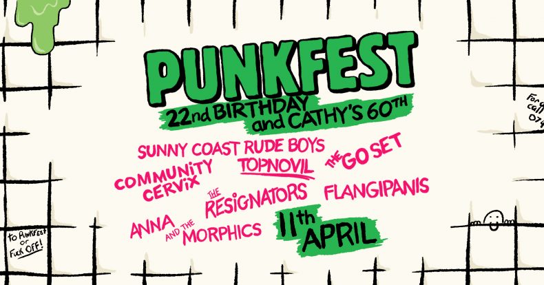 Punkfest Birthday Bash – Massive line up – Cathys 60th