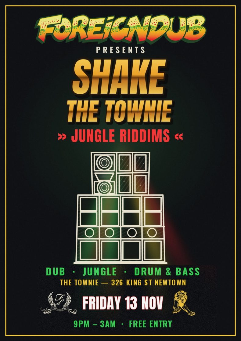 'Shake the Townie' – Jungle Riddims – Free entry